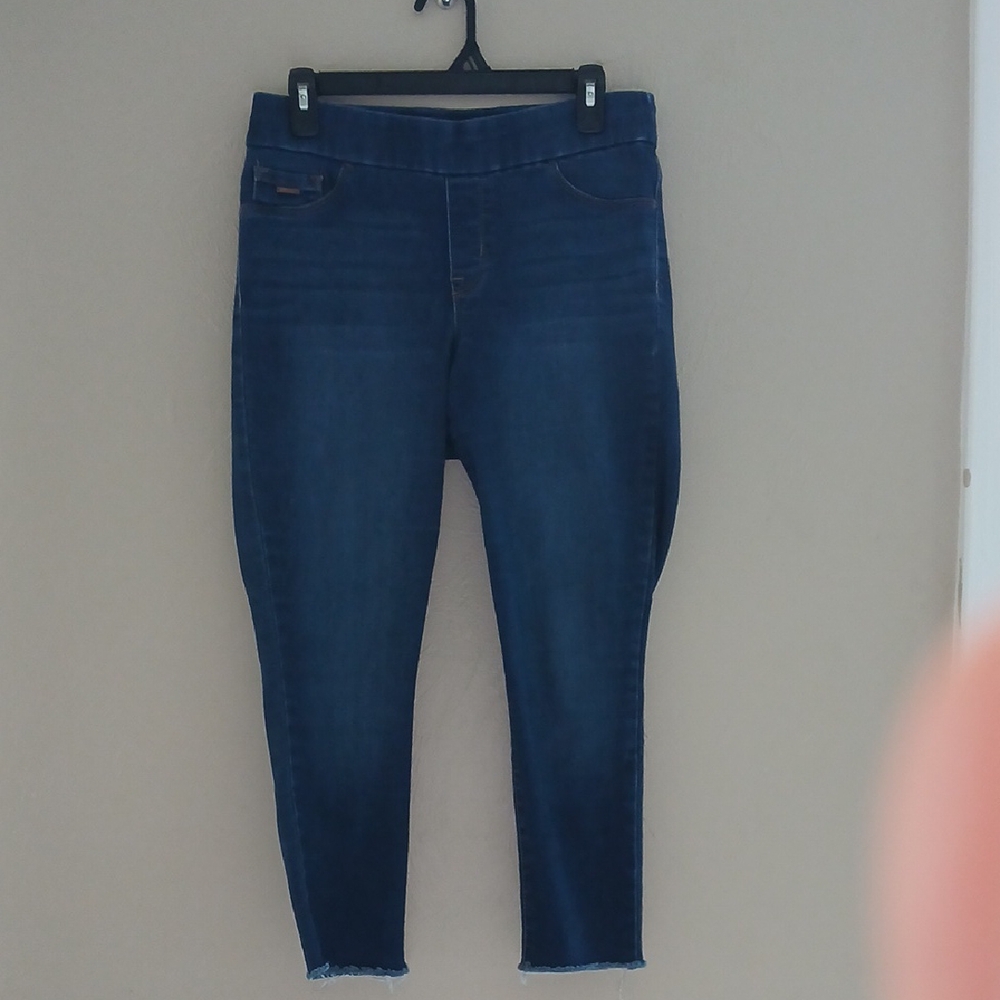Nine West Deep Blue Cropped Jeans Sz 6